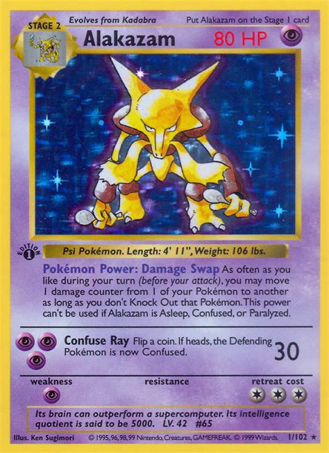 National Dex UU Alakazam QC 1/1 GP 1/1 .
